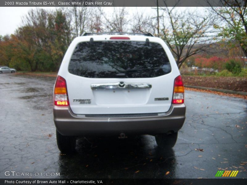 Classic White / Dark Flint Gray 2003 Mazda Tribute ES-V6