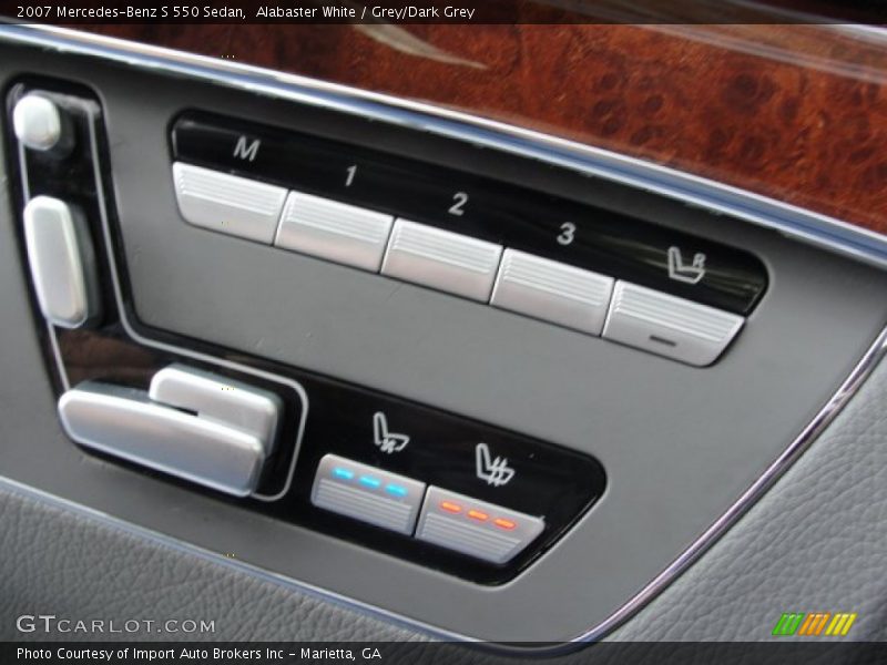 Alabaster White / Grey/Dark Grey 2007 Mercedes-Benz S 550 Sedan