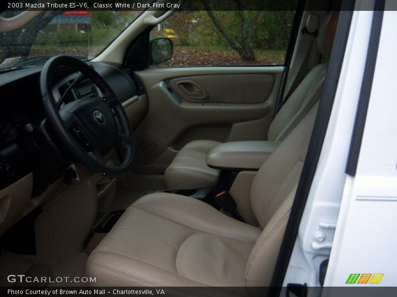 Classic White / Dark Flint Gray 2003 Mazda Tribute ES-V6