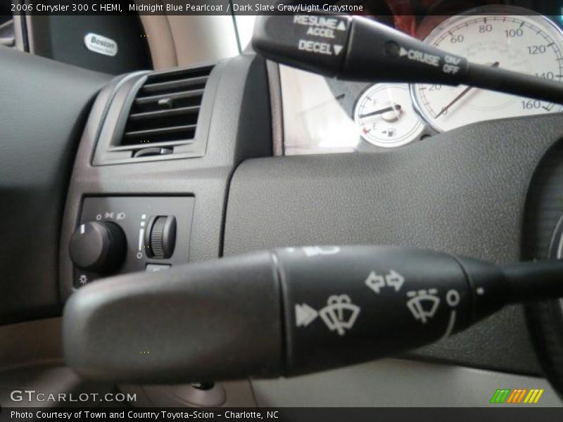 Midnight Blue Pearlcoat / Dark Slate Gray/Light Graystone 2006 Chrysler 300 C HEMI