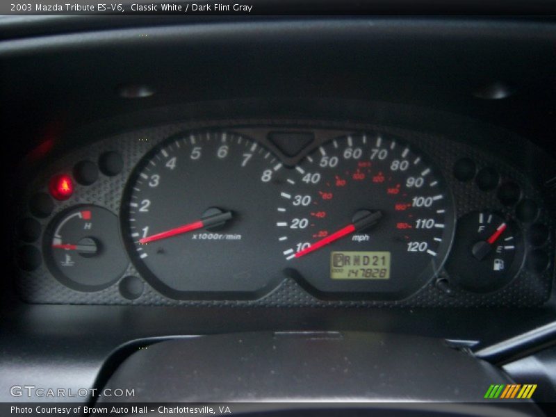 Classic White / Dark Flint Gray 2003 Mazda Tribute ES-V6