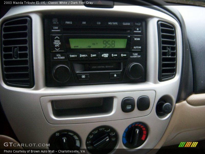 Classic White / Dark Flint Gray 2003 Mazda Tribute ES-V6
