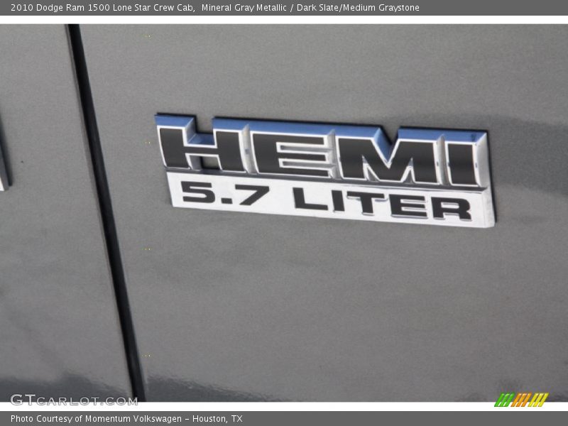 Mineral Gray Metallic / Dark Slate/Medium Graystone 2010 Dodge Ram 1500 Lone Star Crew Cab