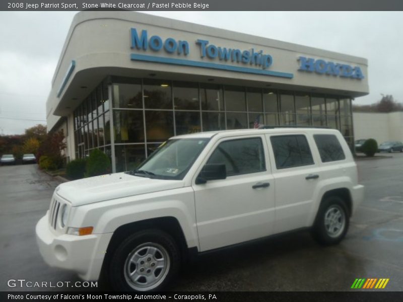 Stone White Clearcoat / Pastel Pebble Beige 2008 Jeep Patriot Sport