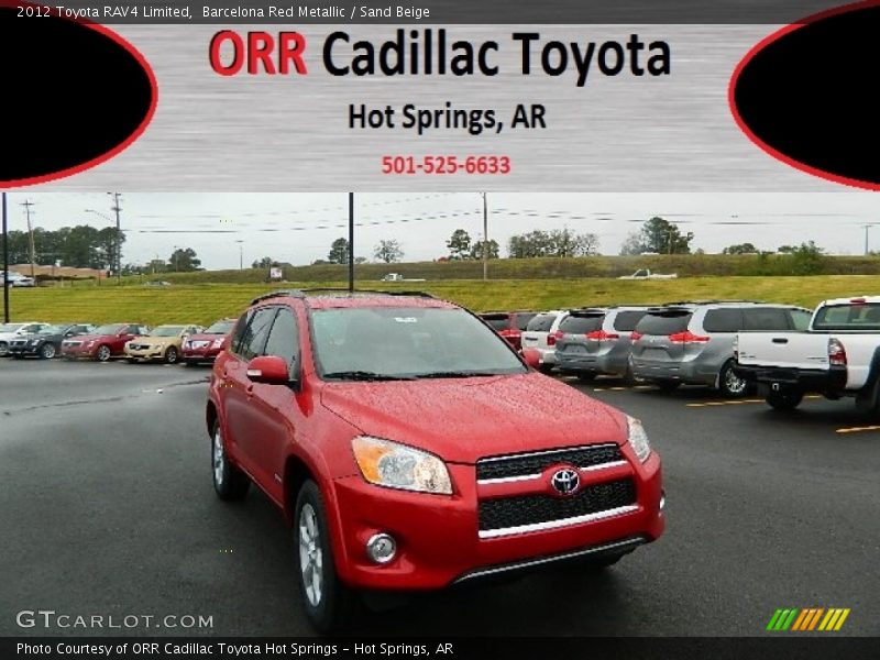 Barcelona Red Metallic / Sand Beige 2012 Toyota RAV4 Limited
