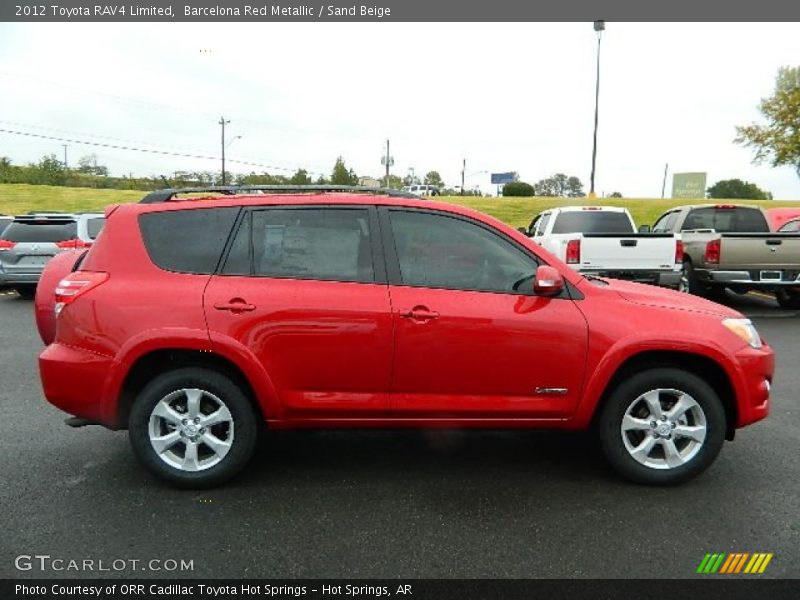 Barcelona Red Metallic / Sand Beige 2012 Toyota RAV4 Limited