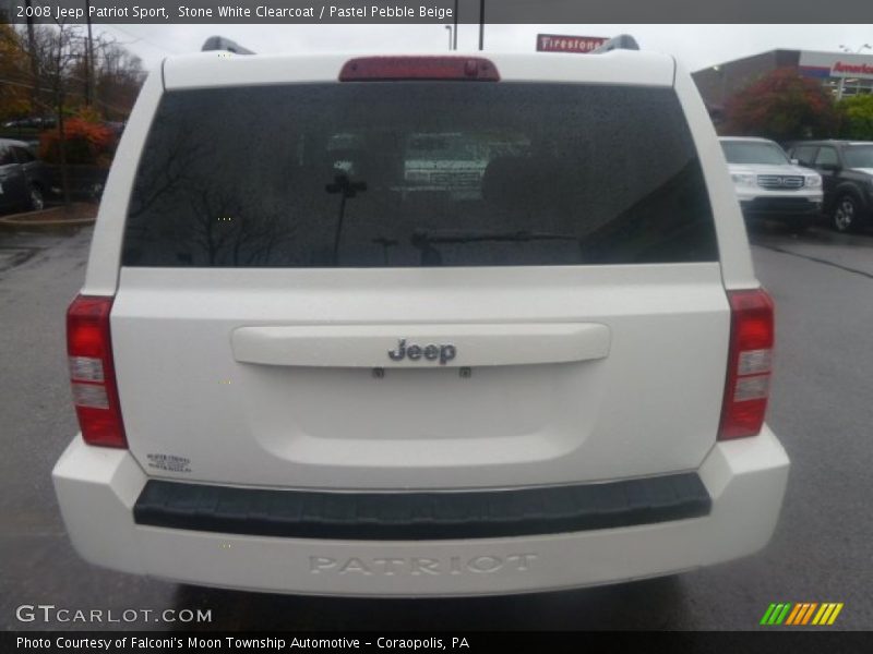 Stone White Clearcoat / Pastel Pebble Beige 2008 Jeep Patriot Sport