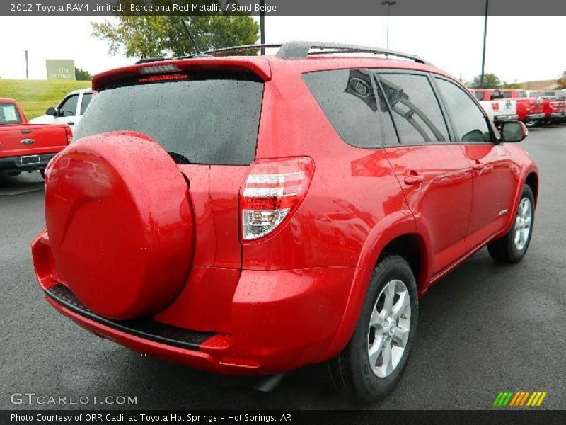 Barcelona Red Metallic / Sand Beige 2012 Toyota RAV4 Limited