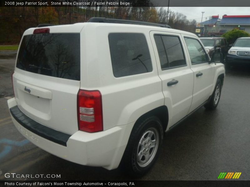 Stone White Clearcoat / Pastel Pebble Beige 2008 Jeep Patriot Sport