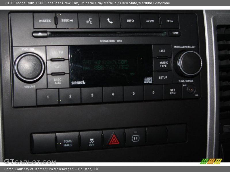 Mineral Gray Metallic / Dark Slate/Medium Graystone 2010 Dodge Ram 1500 Lone Star Crew Cab
