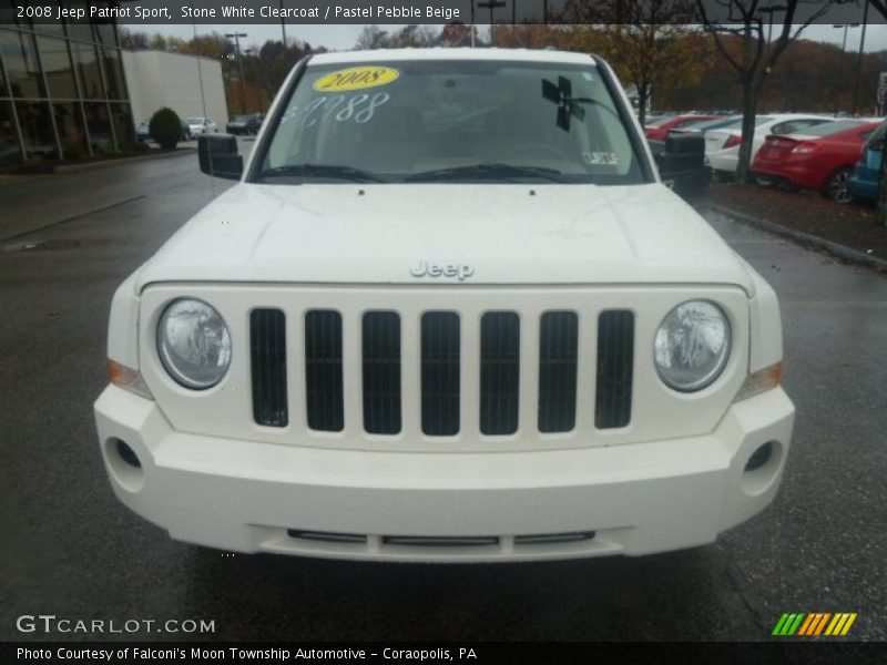 Stone White Clearcoat / Pastel Pebble Beige 2008 Jeep Patriot Sport