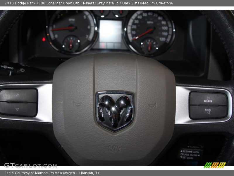 Mineral Gray Metallic / Dark Slate/Medium Graystone 2010 Dodge Ram 1500 Lone Star Crew Cab