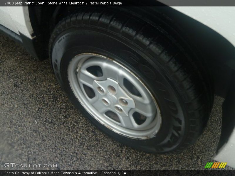 Stone White Clearcoat / Pastel Pebble Beige 2008 Jeep Patriot Sport