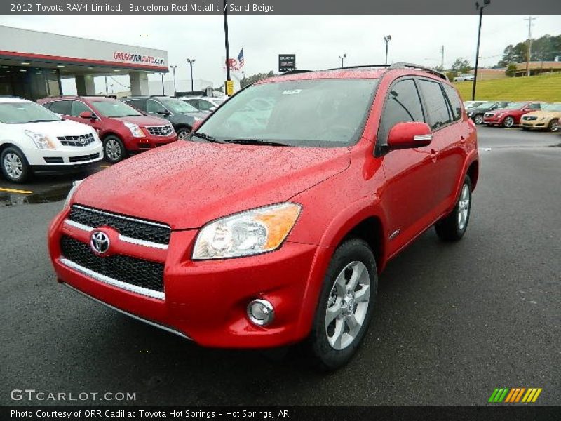 Barcelona Red Metallic / Sand Beige 2012 Toyota RAV4 Limited