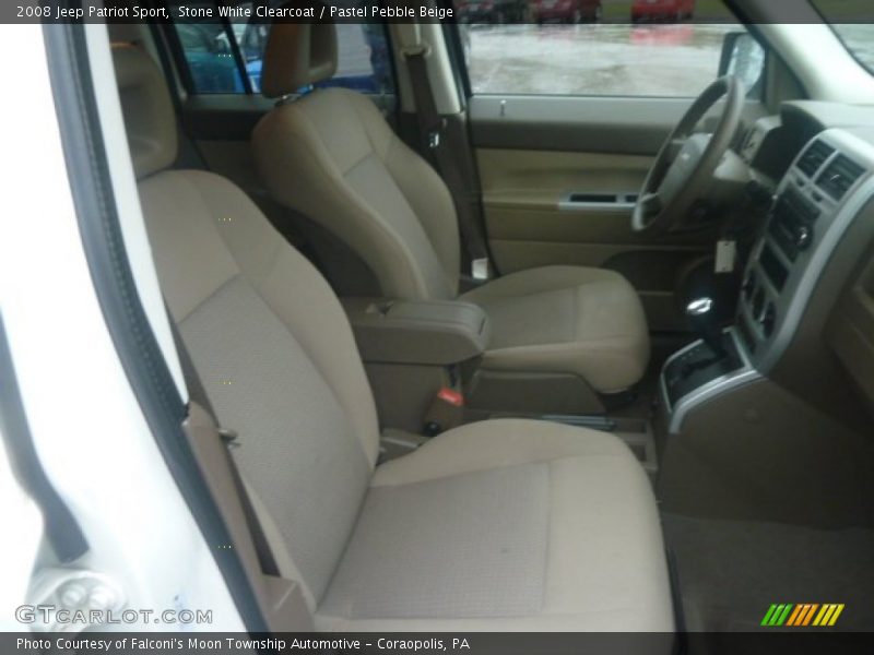 Stone White Clearcoat / Pastel Pebble Beige 2008 Jeep Patriot Sport