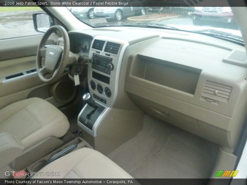 Stone White Clearcoat / Pastel Pebble Beige 2008 Jeep Patriot Sport