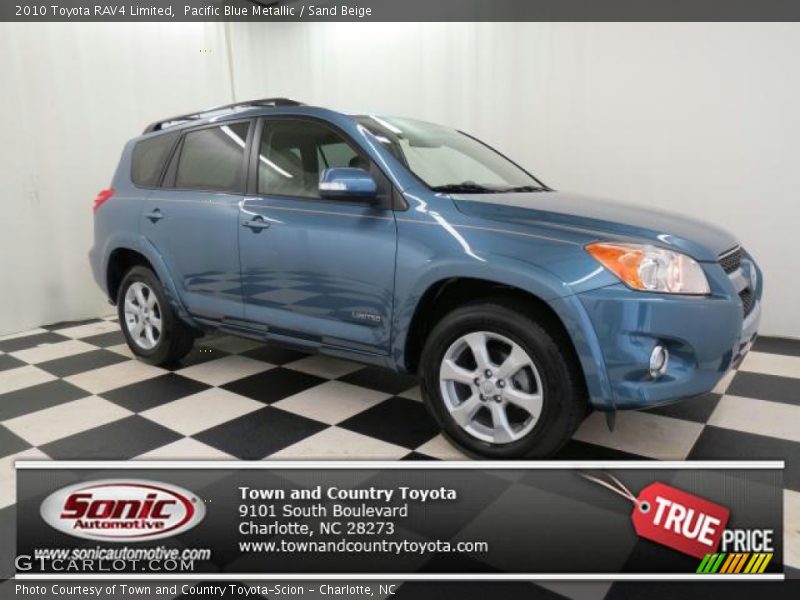 Pacific Blue Metallic / Sand Beige 2010 Toyota RAV4 Limited