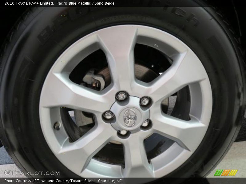 Pacific Blue Metallic / Sand Beige 2010 Toyota RAV4 Limited