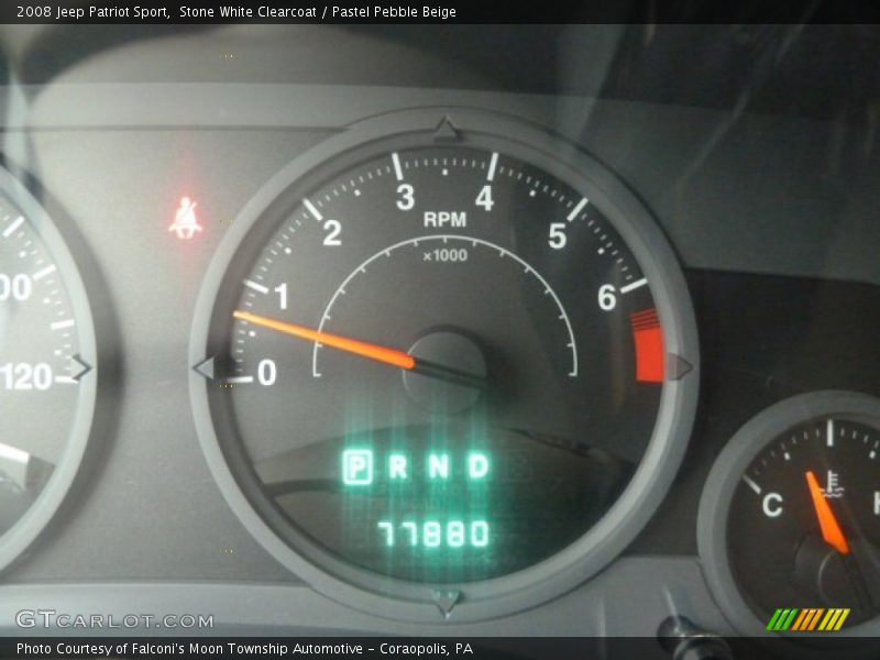 Stone White Clearcoat / Pastel Pebble Beige 2008 Jeep Patriot Sport