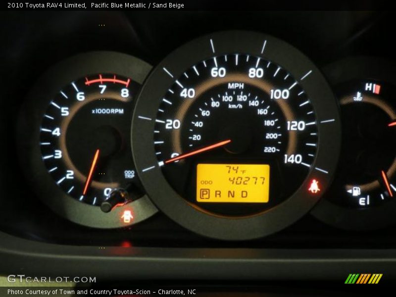 Pacific Blue Metallic / Sand Beige 2010 Toyota RAV4 Limited