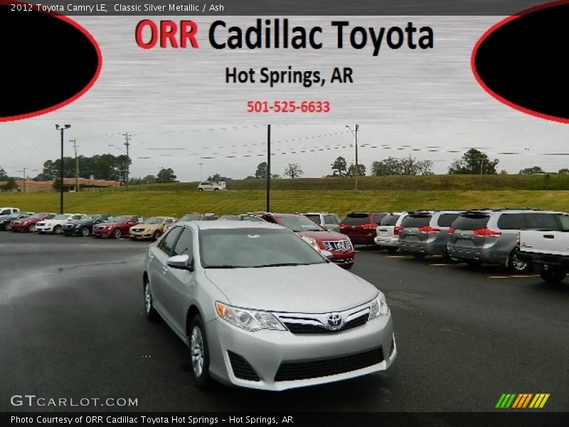 Classic Silver Metallic / Ash 2012 Toyota Camry LE