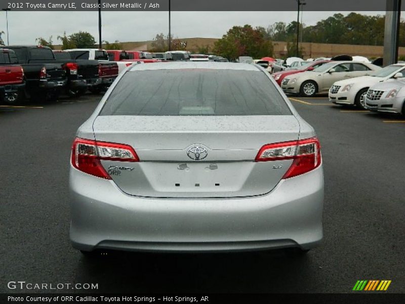 Classic Silver Metallic / Ash 2012 Toyota Camry LE