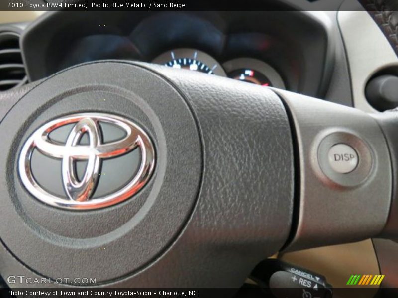 Pacific Blue Metallic / Sand Beige 2010 Toyota RAV4 Limited