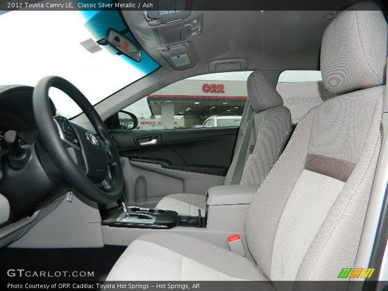 Classic Silver Metallic / Ash 2012 Toyota Camry LE