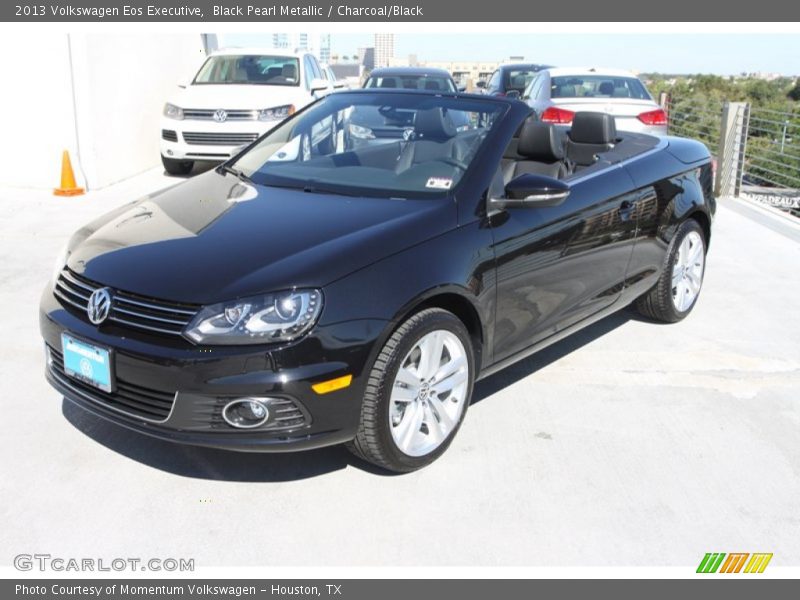 Black Pearl Metallic / Charcoal/Black 2013 Volkswagen Eos Executive