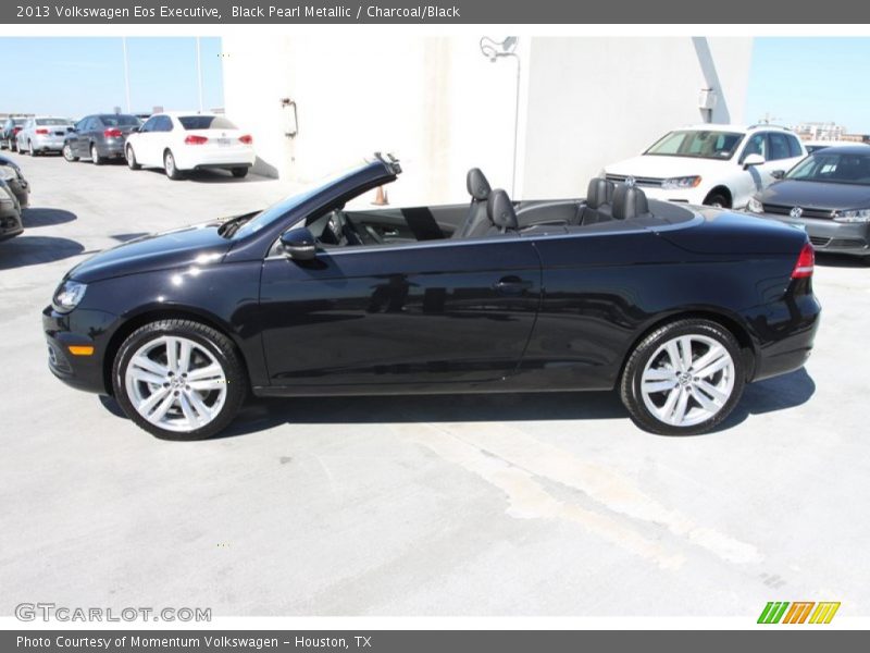 Black Pearl Metallic / Charcoal/Black 2013 Volkswagen Eos Executive