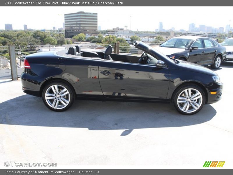 Black Pearl Metallic / Charcoal/Black 2013 Volkswagen Eos Executive