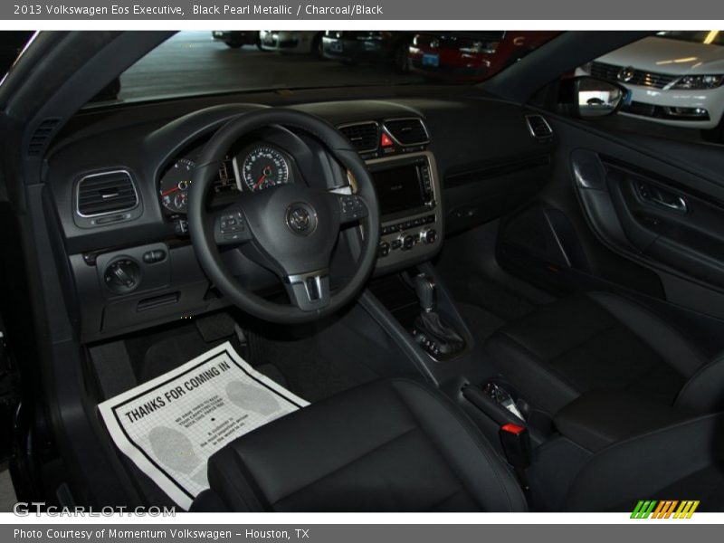 Black Pearl Metallic / Charcoal/Black 2013 Volkswagen Eos Executive