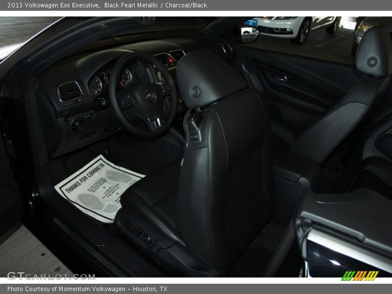 Black Pearl Metallic / Charcoal/Black 2013 Volkswagen Eos Executive