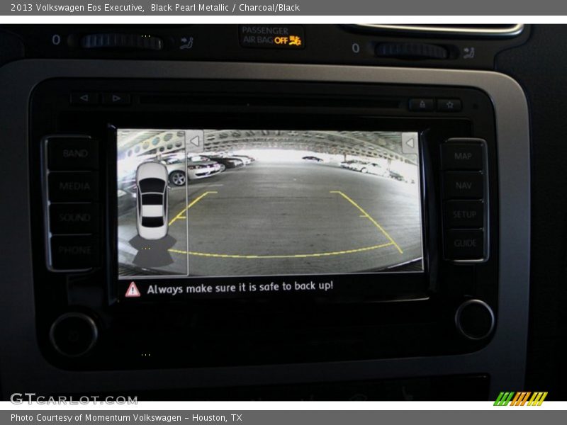 Black Pearl Metallic / Charcoal/Black 2013 Volkswagen Eos Executive