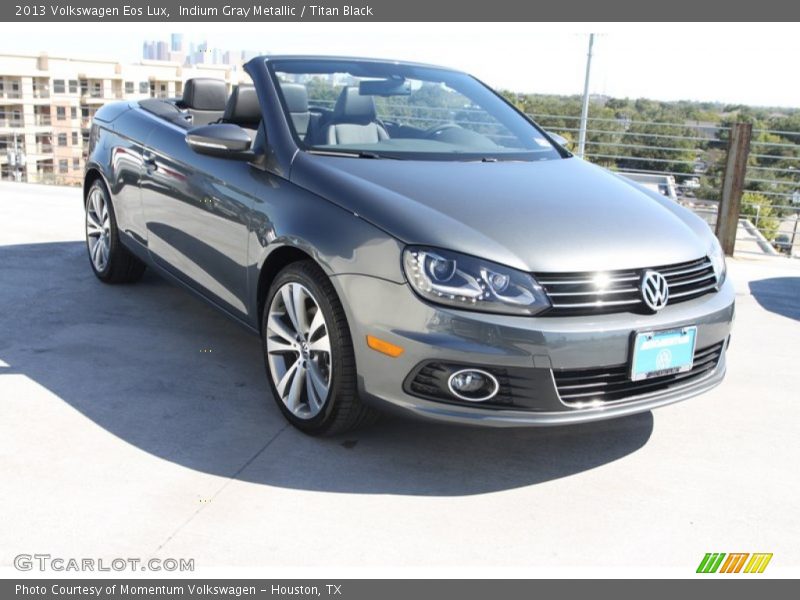 Indium Gray Metallic / Titan Black 2013 Volkswagen Eos Lux