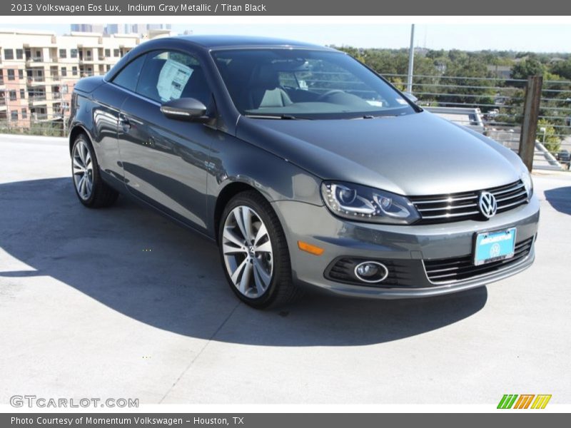 Indium Gray Metallic / Titan Black 2013 Volkswagen Eos Lux