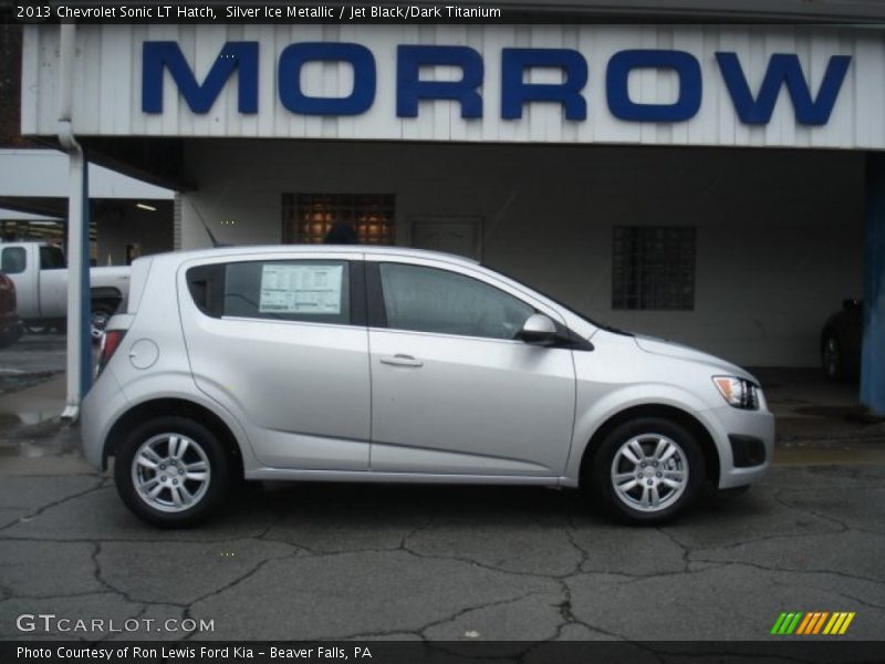 Silver Ice Metallic / Jet Black/Dark Titanium 2013 Chevrolet Sonic LT Hatch