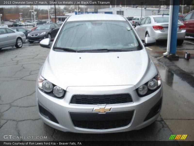 Silver Ice Metallic / Jet Black/Dark Titanium 2013 Chevrolet Sonic LT Hatch