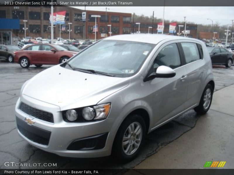 Silver Ice Metallic / Jet Black/Dark Titanium 2013 Chevrolet Sonic LT Hatch