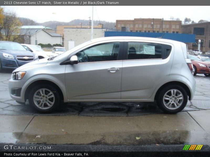 Silver Ice Metallic / Jet Black/Dark Titanium 2013 Chevrolet Sonic LT Hatch