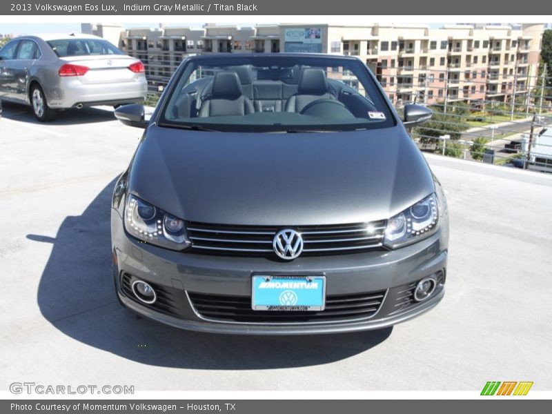 Indium Gray Metallic / Titan Black 2013 Volkswagen Eos Lux