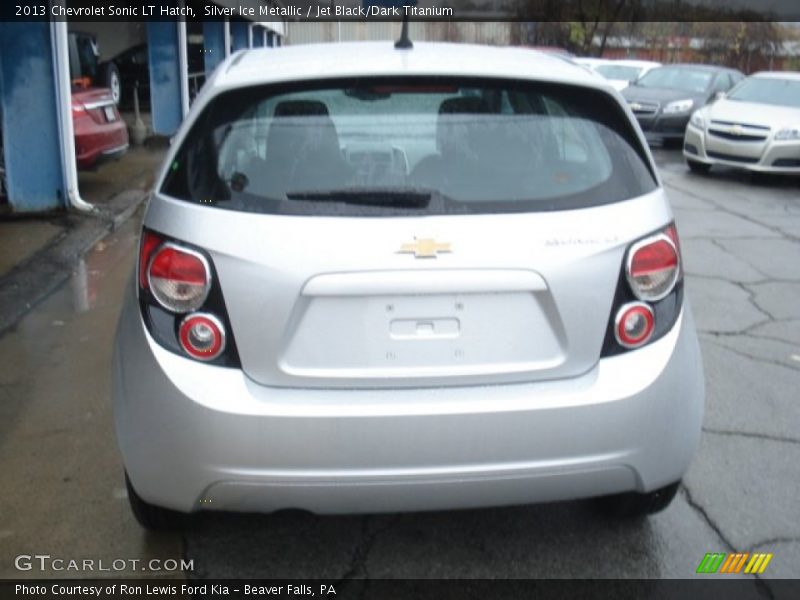 Silver Ice Metallic / Jet Black/Dark Titanium 2013 Chevrolet Sonic LT Hatch