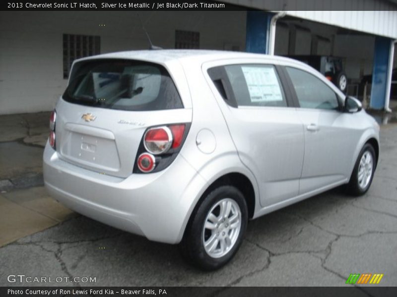 Silver Ice Metallic / Jet Black/Dark Titanium 2013 Chevrolet Sonic LT Hatch