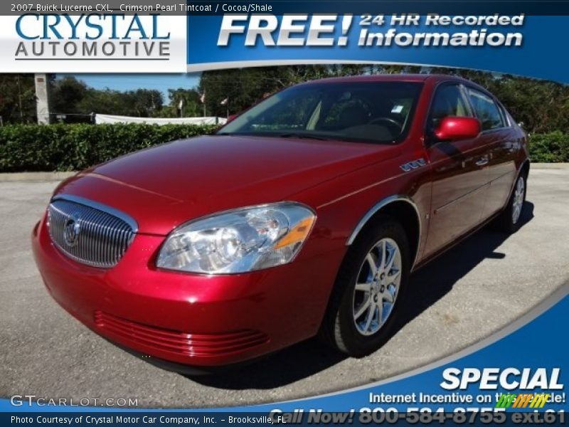 Crimson Pearl Tintcoat / Cocoa/Shale 2007 Buick Lucerne CXL