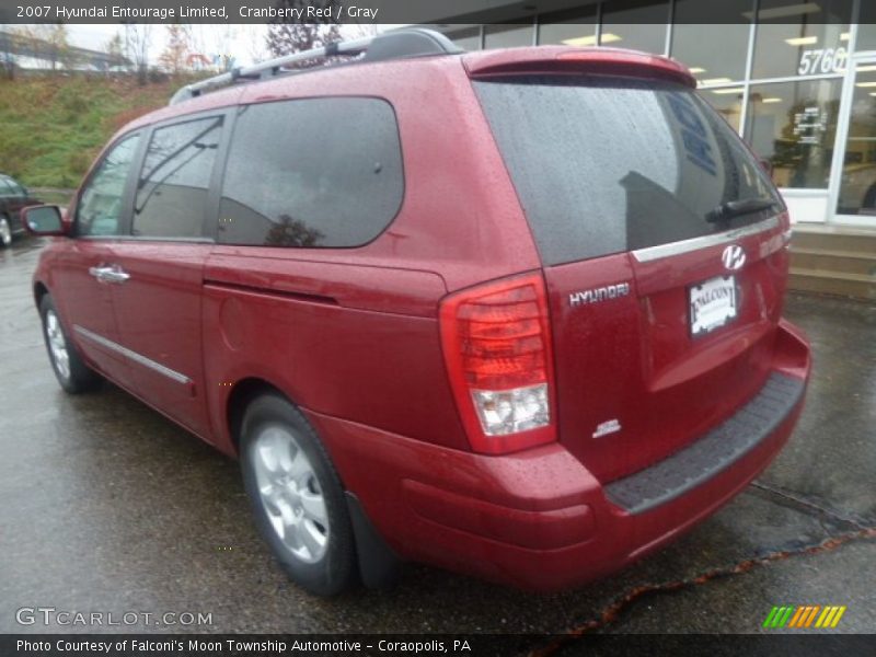 Cranberry Red / Gray 2007 Hyundai Entourage Limited