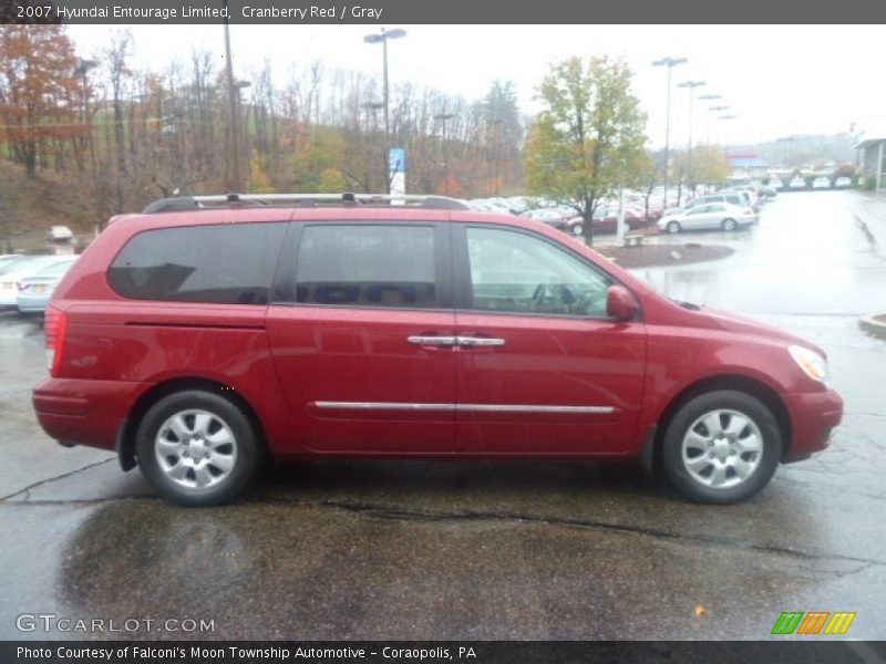 Cranberry Red / Gray 2007 Hyundai Entourage Limited