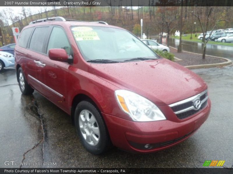 Cranberry Red / Gray 2007 Hyundai Entourage Limited