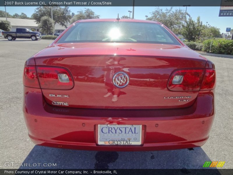 Crimson Pearl Tintcoat / Cocoa/Shale 2007 Buick Lucerne CXL