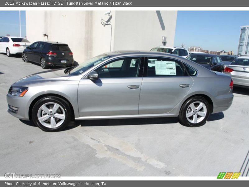 Tungsten Silver Metallic / Titan Black 2013 Volkswagen Passat TDI SE