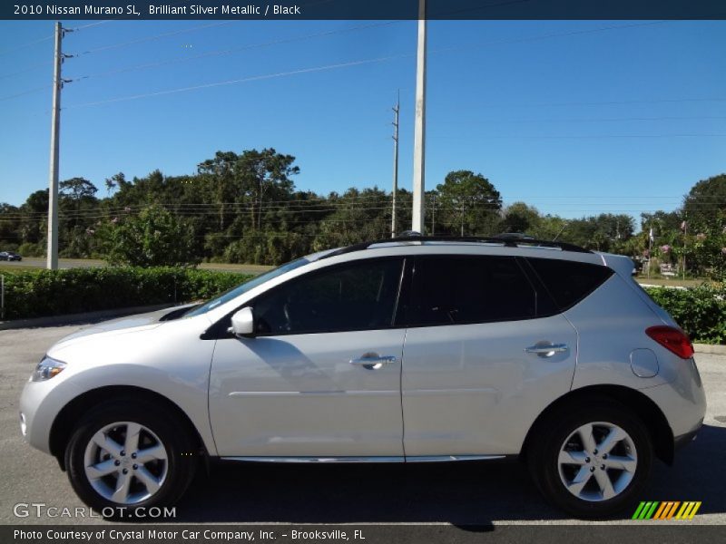 Brilliant Silver Metallic / Black 2010 Nissan Murano SL